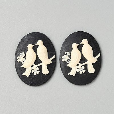 Opaque Resin Decoden Cabochons LS-RESI-WH0034-51B-1