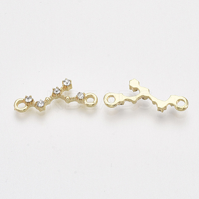 Alloy Rhinestone Links connectors PALLOY-T071-095-1