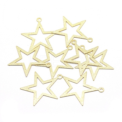 Brass Pendants KK-P155-11G-NR-1