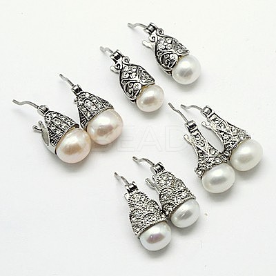 304 Stainless Steel Dangle Hoop Earrings EJEW-E096-M-1