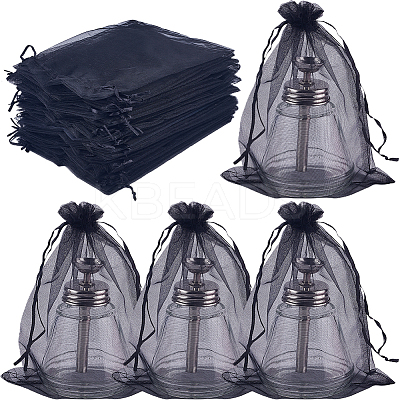 50pcs Large Organza Pouches Portable Shoes Bag Travel Storage Drawstring Bags OP-SP0001-03C-02-1