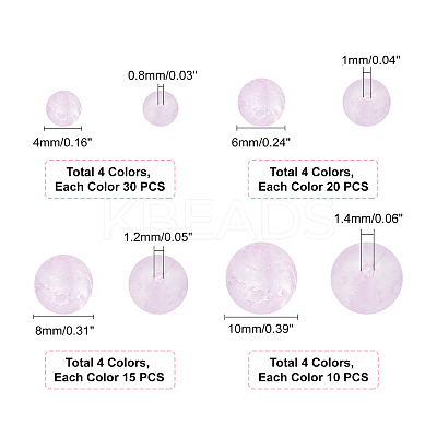 Crackle Glass Beads GLAA-PH0001-69-1