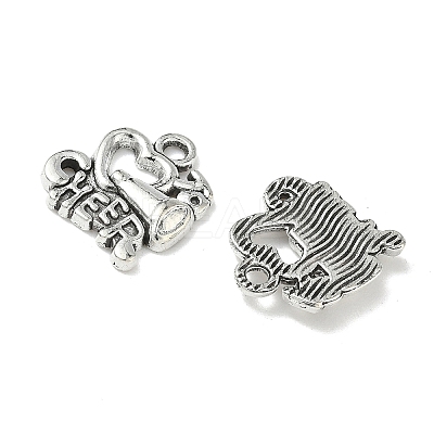 Cheerleader Megaphone Tibetan Style Alloy Pendants TIBEP-NH0001-01B-AS-1