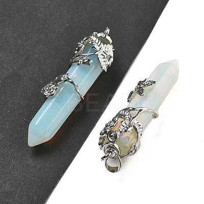 Synthetic Opalite Big Pointed Pendants G-A172-16K-1