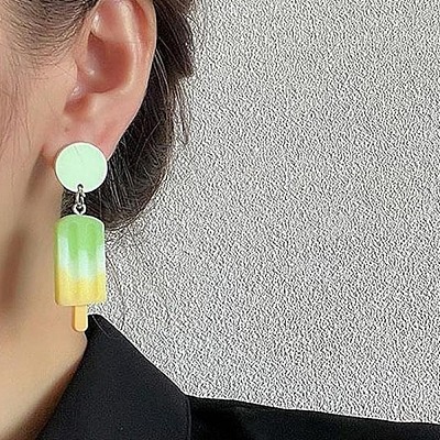 10Pcs 10 Styles Gradient Color Opaque Resin Pendants RESI-YW0005-22-1