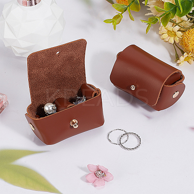 PU Imitation Leather Wedding Ring Pouch ABAG-WH0045-10B-1