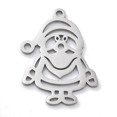 Christmas Theme Anti-Tarnish 304 Stainless Steel Pendants STAS-R003-04P-02-1