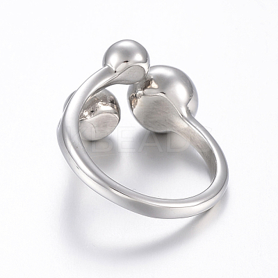 Tarnish Resistant 304 Stainless Steel Finger Rings RJEW-H125-12G-18mm-1