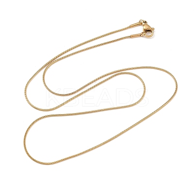 Trendy Unisex 201 Stainless Steel Snake Chain Necklaces NJEW-L043-06G-1