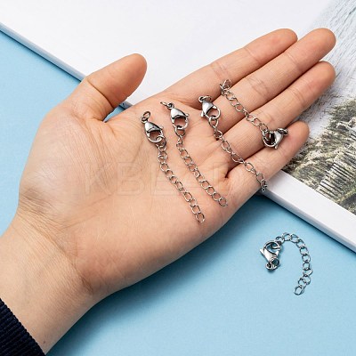 Non-Tarnish 304 Stainless Steel Chain Extender X-STAS-O083-07-1