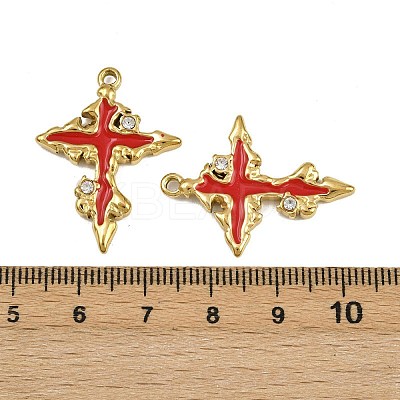 304 Stainless Steel Enamel Pendants STAS-L302-20G-1