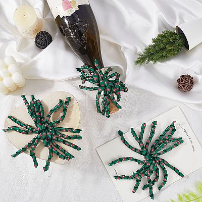 8Pcs Cloth Curly Ribbon Bows AJEW-SP0001-48H-1