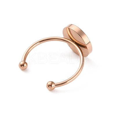 Stainless Steel Open Cuff Ring Findings FIND-WH0147-11A-KCG-1