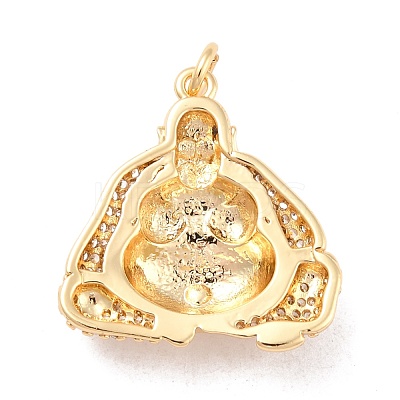 Eco-Friendly Brass Micro Pave Cubic Zirconia Pendants KK-K2685-12G-1
