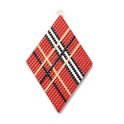 Rhombus Acrylic Big Pendants Diy Earrings Accessories LS-OACR-M028-02B-1