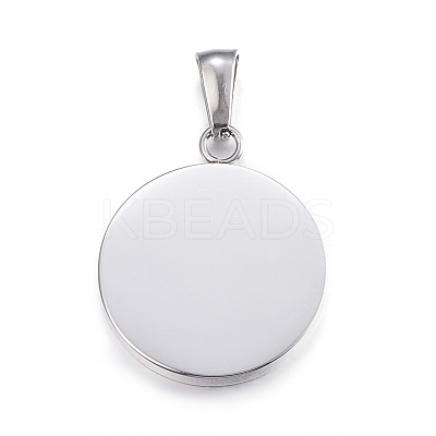 Tarnish Resistant 304 Stainless Steel Pendants STAS-P115-09P-1