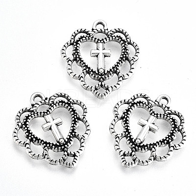 Tibetan Style Alloy Pendants TIBE-YW0001-43-1