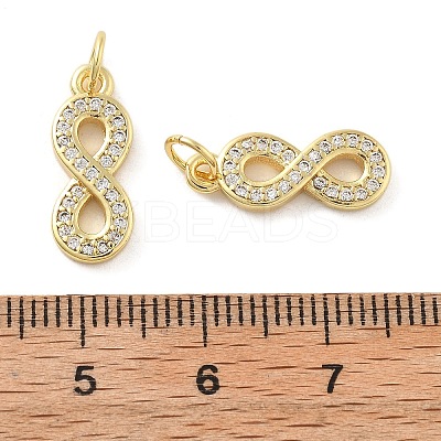 Brass Micro Pave Cubic Zirconia Pendants LS-KK-C092-10G-1