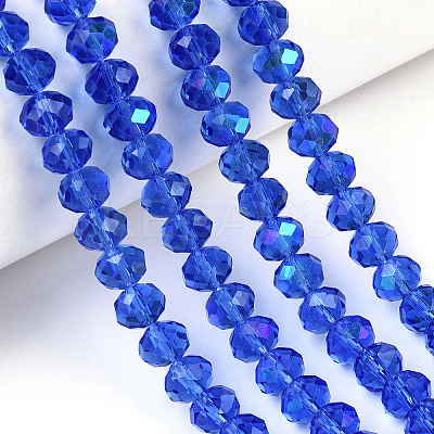 Electroplate Glass Beads Strands LS-EGLA-A034-T1mm-L26-1