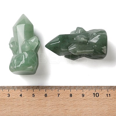 Natural Green Aventurine Cluster Display Decorations DJEW-C020-01F-1