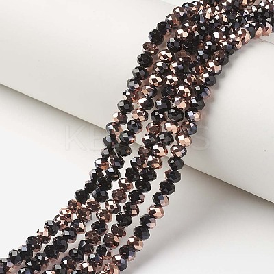 Electroplate Opaque Glass Beads Strands LS-EGLA-A034-P6mm-N01-1