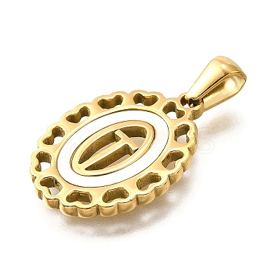 Golden 304 Stainless Steel Pendants STAS-K300-02G-T-1