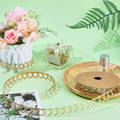 Polyester Heart Ribbon DIY-WH20048-086D-1