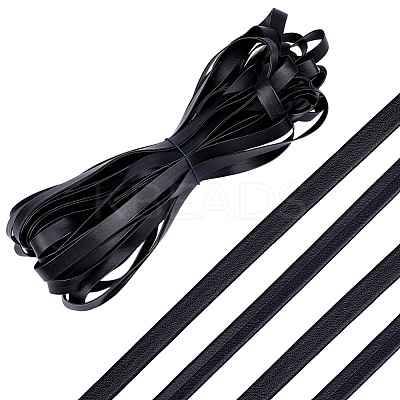 Flat PU Leather Cord DIY-WH0656-51A-1
