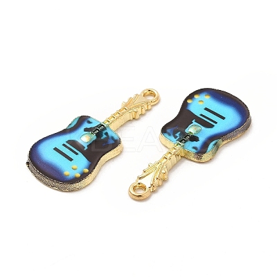 Rack Plating Golden Tone Alloy Pendants ENAM-M051-14G-A-1