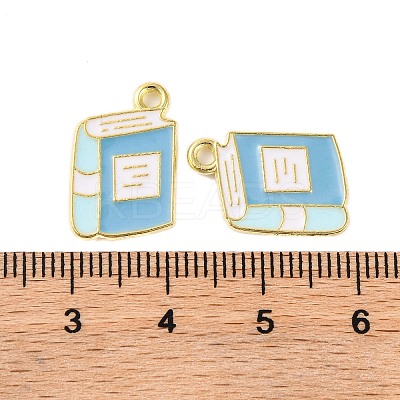 Golden Plated Alloy Enamel Pendants LS-X-ENAM-Z017-12G-01-1