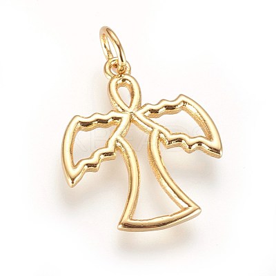Brass Pendants KK-G364-13G-1