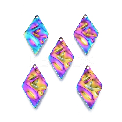 Ion Plating(IP) 201 Stainless Steel Pendant STAS-B027-02MC-1