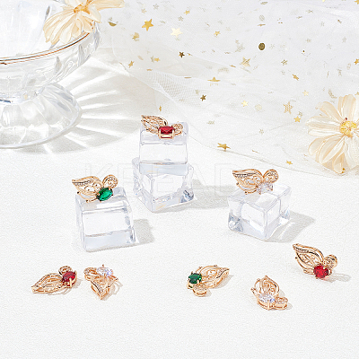 12Pcs 3 Colors Glass Pendants GLAA-SC0001-36-1