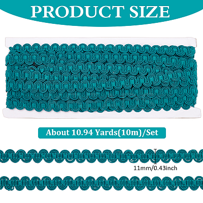 10M Polyester Braided Ribbons SRIB-WH0011-209B-1
