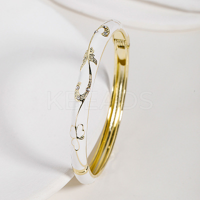 Vintage Zinc Alloy Hinged Bangles for Women JY4654-3-1