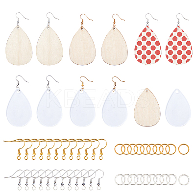 DIY Dangle Earring Makings DIY-SC0009-99-1