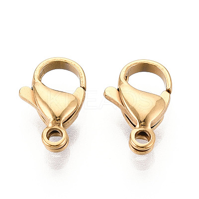 304 Stainless Steel Lobster Claw Clasps STAS-T065-13mm-34G-1