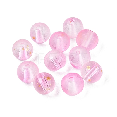 Frosted Baking Paint Glass Beads DGLA-N005-8mm-03-1