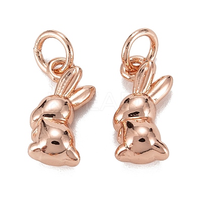 Brass Charms KK-C223-14RG-1