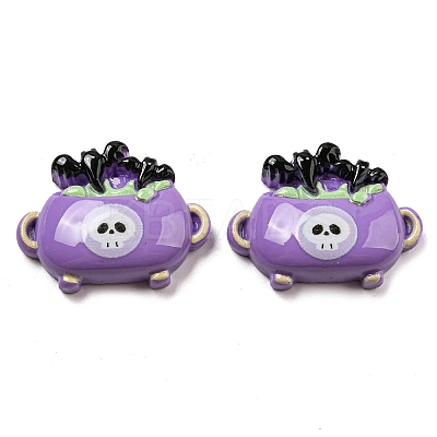 Halloween Opaque Resin Decoden Cabochons LS-CRES-H002-02F-1