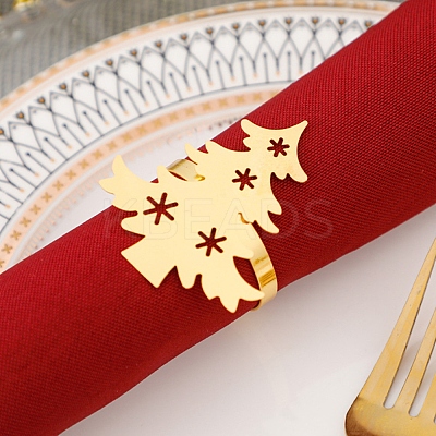 Christmas Iron & Alloy Napkin Rings XMAS-K001-02A-1