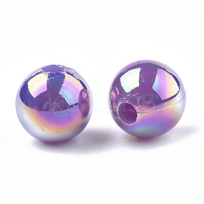 Plastic Beads X-OACR-S027-8mm-14-1