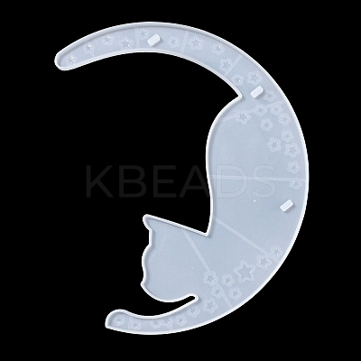 Moon Shape Floating Shelf DIY Silhouette Silicone Molds Kit DIY-G093-02D-1