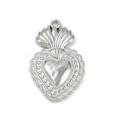 304 Stainless Steel Pendants STAS-P390-02D-P-1