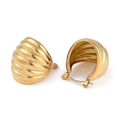 304 Stainless Steel Hoop Earrings EJEW-D282-03G-02-1