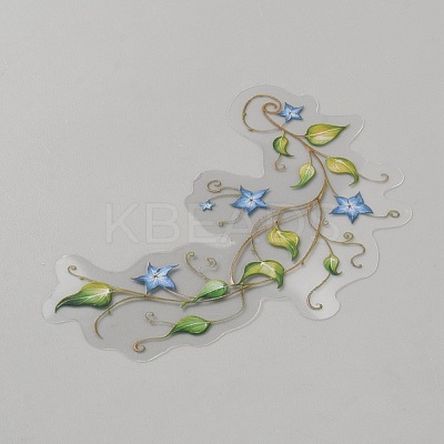 20Pcs Flower PET Decorative Stickers DIY-WH20055-078D-1