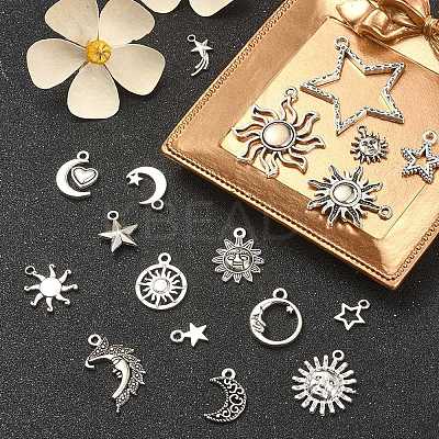 100G Tibetan Style Alloy Pendants TIBE-YW0001-07-1
