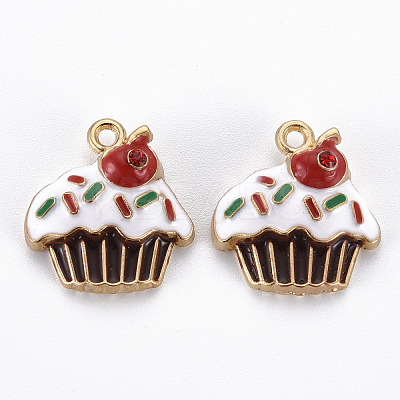Rack Plating Alloy Enamel Pendants LS-ENAM-S126-051-NR-1
