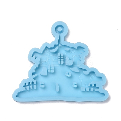 Castle with Ghost Pendant Silicone Molds LS-DIY-F109-06-1