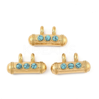 Synthetic Turquoise Pendants STAS-P380-65G-01-1